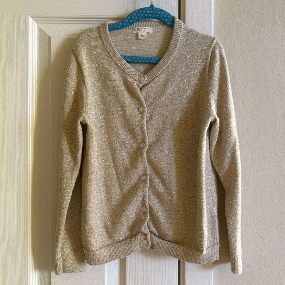 Sparkly gold cardigan